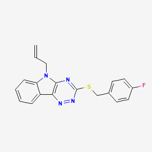 5-ALLYL-3-[(4-FLUOROBENZYL)SULFANYL]-5H-[1,2,4]TRIAZINO[5,6-B]INDOLE