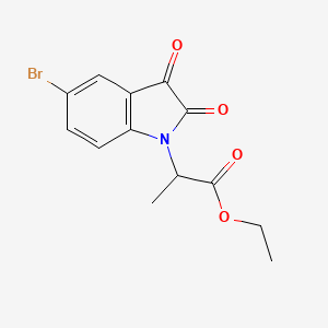 Ethyl 2-(5-bromo-2,3-dioxoindol-1-yl)propanoate