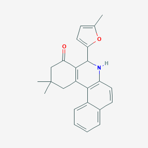 2,2-Dimethyl-5-(5-methyl-furan-2-yl)-2,3,5,6-tetrahydro-1H-benzo[a]phenanthridin-4-one