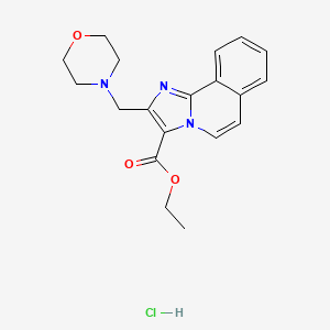 Ethyl 2-(morpholin-4-ylmethyl)imidazo[2,1-a]isoquinoline-3-carboxylate;hydrochloride