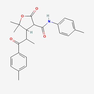 5,5-dimethyl-4-[1-methyl-2-(4-methylphenyl)-2-oxoethyl]-N-(4-methylphenyl)-2-oxotetrahydro-3-furancarboxamide