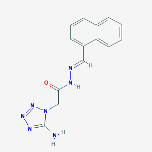 molecular formula C14H13N7O B415210 2-(5-amino-1H-tetraazol-1-yl)-N'-(1-naphthylmethylene)acetohydrazide CAS No. 1351367-93-5