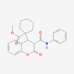 METHYL 1-[3-(ANILINOCARBONYL)-2-OXO-3,4-DIHYDRO-2H-CHROMEN-4-YL]-1-CYCLOHEXANECARBOXYLATE