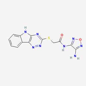 N-(4-AMINO-1,2,5-OXADIAZOL-3-YL)-2-(2H-[1,2,4]TRIAZINO[5,6-B]INDOL-3-YLSULFANYL)ACETAMIDE