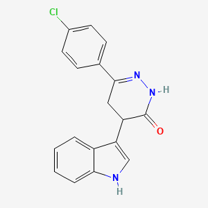 6-(4-chlorophenyl)-4-(1H-indol-3-yl)-4,5-dihydro-3(2H)-pyridazinone