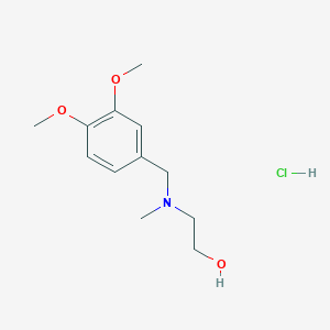 2-[(3,4-Dimethoxyphenyl)methyl-methylamino]ethanol;hydrochloride