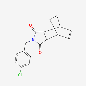 4-[(4-CHLOROPHENYL)METHYL]-4-AZATRICYCLO[5.2.2.0(2),?]UNDEC-8-ENE-3,5-DIONE