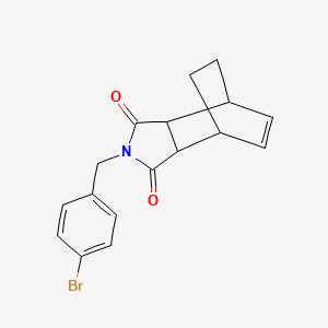 molecular formula C17H16BrNO2 B4152201 4-[(4-BROMOPHENYL)METHYL]-4-AZATRICYCLO[5.2.2.0(2),?]UNDEC-8-ENE-3,5-DIONE 