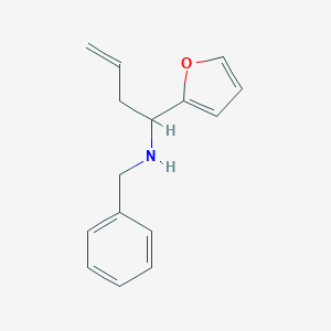 molecular formula C15H17NO B415222 N-benzyl-1-(furan-2-yl)but-3-en-1-amine CAS No. 93965-61-8