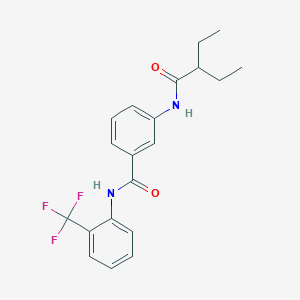 3-[(2-ethylbutanoyl)amino]-N-[2-(trifluoromethyl)phenyl]benzamide