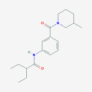 2-ethyl-N-[3-(3-methylpiperidine-1-carbonyl)phenyl]butanamide