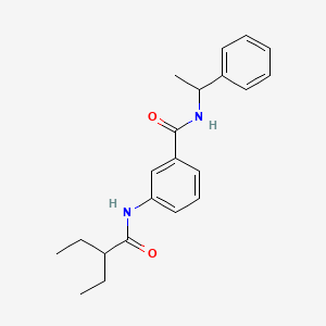 3-[(2-ethylbutanoyl)amino]-N-(1-phenylethyl)benzamide