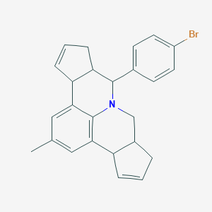 molecular formula C25H24BrN B415227 7-(4-Bromophenyl)-2-methyl-3b,6,6a,7,9,9a,10,12a-octahydrocyclopenta[c]cyclopenta[4,5]pyrido[3,2,1-ij]quinoline 