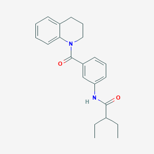 2-ETHYL-N-[3-(1,2,3,4-TETRAHYDROQUINOLINE-1-CARBONYL)PHENYL]BUTANAMIDE