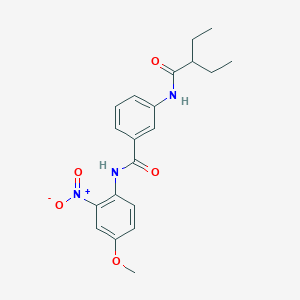 3-[(2-ethylbutanoyl)amino]-N-(4-methoxy-2-nitrophenyl)benzamide