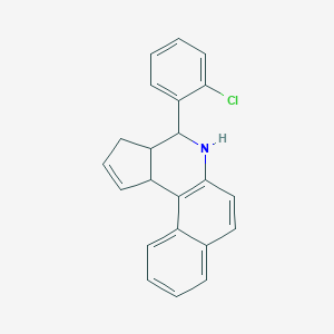 molecular formula C22H18ClN B415229 4-(2-Chloro-phenyl)-3a,4,5,11c-tetrahydro-3H-benzo[f]cyclopenta[c]quinoline 