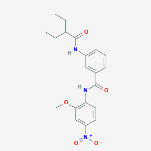 3-[(2-ethylbutanoyl)amino]-N-(2-methoxy-4-nitrophenyl)benzamide