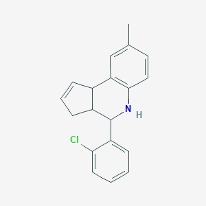 4-(2-chlorophenyl)-8-methyl-3a,4,5,9b-tetrahydro-3H-cyclopenta[c]quinoline