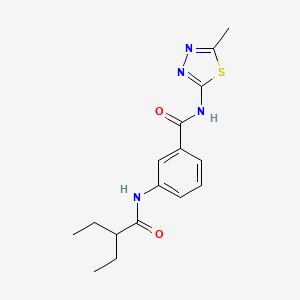 3-[(2-ethylbutanoyl)amino]-N-(5-methyl-1,3,4-thiadiazol-2-yl)benzamide