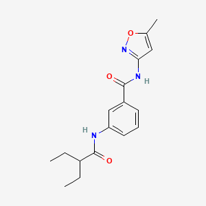 3-(2-ETHYLBUTANAMIDO)-N-(5-METHYL-1,2-OXAZOL-3-YL)BENZAMIDE