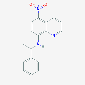 molecular formula C17H15N3O2 B415232 5-Nitro-8-[(1-phenylethyl)amino]quinoline 