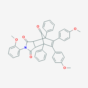 molecular formula C42H33NO6 B415236 4-(2-Methoxyphenyl)-8,9-bis(4-methoxyphenyl)-1,7-diphenyl-4-azatricyclo[5.2.1.0~2,6~]dec-8-ene-3,5,10-trione 