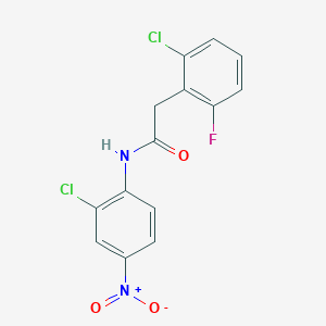 2-(2-chloro-6-fluorophenyl)-N-(2-chloro-4-nitrophenyl)acetamide