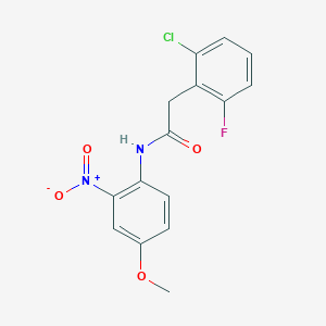 2-(2-chloro-6-fluorophenyl)-N-(4-methoxy-2-nitrophenyl)acetamide