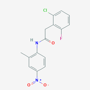 2-(2-chloro-6-fluorophenyl)-N-(2-methyl-4-nitrophenyl)acetamide