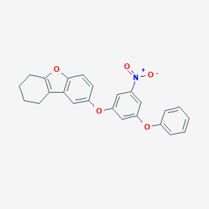 molecular formula C24H19NO5 B415241 8-(3-Nitro-5-phenoxyphenoxy)-1,2,3,4-tetrahydrodibenzo[b,d]furan 