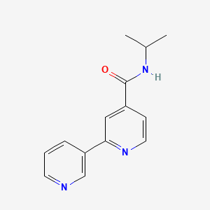 molecular formula C14H15N3O B4152487 N-isopropyl-2,3'-bipyridine-4-carboxamide 