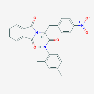 molecular formula C25H21N3O5 B415254 N-(2,4-dimethylphenyl)-2-(1,3-dioxo-1,3-dihydro-2H-isoindol-2-yl)-3-{4-nitrophenyl}propanamide 