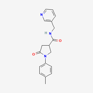 1-(4-methylphenyl)-5-oxo-N-(3-pyridinylmethyl)-3-pyrrolidinecarboxamide