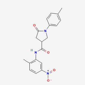 N-(2-methyl-5-nitrophenyl)-1-(4-methylphenyl)-5-oxopyrrolidine-3-carboxamide