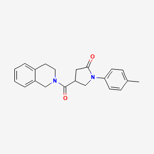 1-(4-METHYLPHENYL)-4-(1,2,3,4-TETRAHYDROISOQUINOLINE-2-CARBONYL)PYRROLIDIN-2-ONE