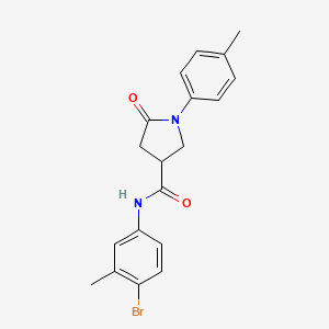 N-(4-bromo-3-methylphenyl)-1-(4-methylphenyl)-5-oxopyrrolidine-3-carboxamide