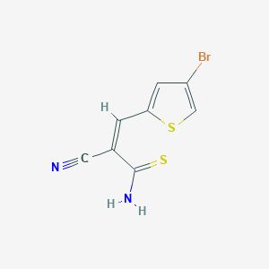 molecular formula C8H5BrN2S2 B415262 3-(4-Bromo-2-thienyl)-2-cyano-2-propenethioamide 