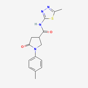 N-(5-METHYL-1,3,4-THIADIAZOL-2-YL)-1-(4-METHYLPHENYL)-5-OXOPYRROLIDINE-3-CARBOXAMIDE