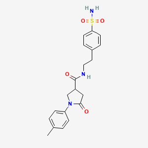 1-(4-methylphenyl)-5-oxo-N-[2-(4-sulfamoylphenyl)ethyl]pyrrolidine-3-carboxamide