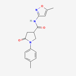 N-(5-methyl-1,2-oxazol-3-yl)-1-(4-methylphenyl)-5-oxopyrrolidine-3-carboxamide