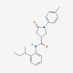 N-[2-(butan-2-yl)phenyl]-1-(4-methylphenyl)-5-oxopyrrolidine-3-carboxamide