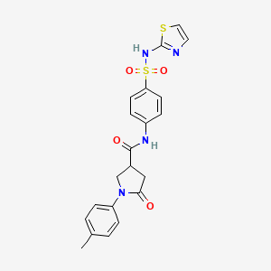 1-(4-methylphenyl)-5-oxo-N-[4-(1,3-thiazol-2-ylsulfamoyl)phenyl]pyrrolidine-3-carboxamide