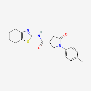 1-(4-methylphenyl)-5-oxo-N-(4,5,6,7-tetrahydro-1,3-benzothiazol-2-yl)pyrrolidine-3-carboxamide