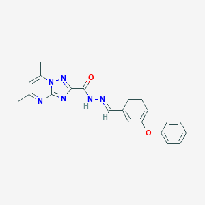 5,7-dimethyl-N'-(3-phenoxybenzylidene)[1,2,4]triazolo[1,5-a]pyrimidine-2-carbohydrazide