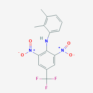 molecular formula C15H12F3N3O4 B415275 N-(2,3-dimethylphenyl)-2,6-dinitro-4-(trifluoromethyl)aniline 