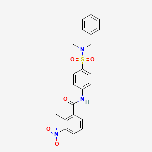 N-(4-{[benzyl(methyl)amino]sulfonyl}phenyl)-2-methyl-3-nitrobenzamide