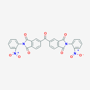 molecular formula C29H14N4O9 B415280 2-{2-nitrophenyl}-5-[(2-{2-nitrophenyl}-1,3-dioxo-2,3-dihydro-1H-isoindol-5-yl)carbonyl]-1H-isoindole-1,3(2H)-dione 