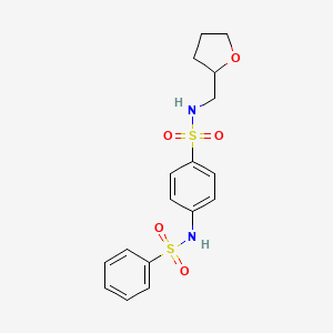 4-(benzenesulfonamido)-N-(oxolan-2-ylmethyl)benzenesulfonamide