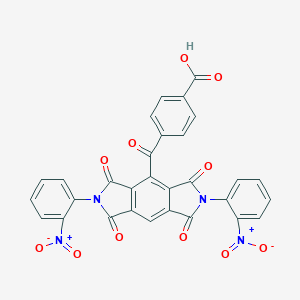 molecular formula C30H14N4O11 B415285 4-{[2,6-Bis(2-nitrophenyl)-1,3,5,7-tetraoxo-1,2,3,5,6,7-hexahydropyrrolo[3,4-f]isoindol-4-yl]carbonyl}benzoic acid 
