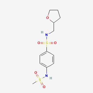 4-[(methylsulfonyl)amino]-N-(tetrahydrofuran-2-ylmethyl)benzenesulfonamide